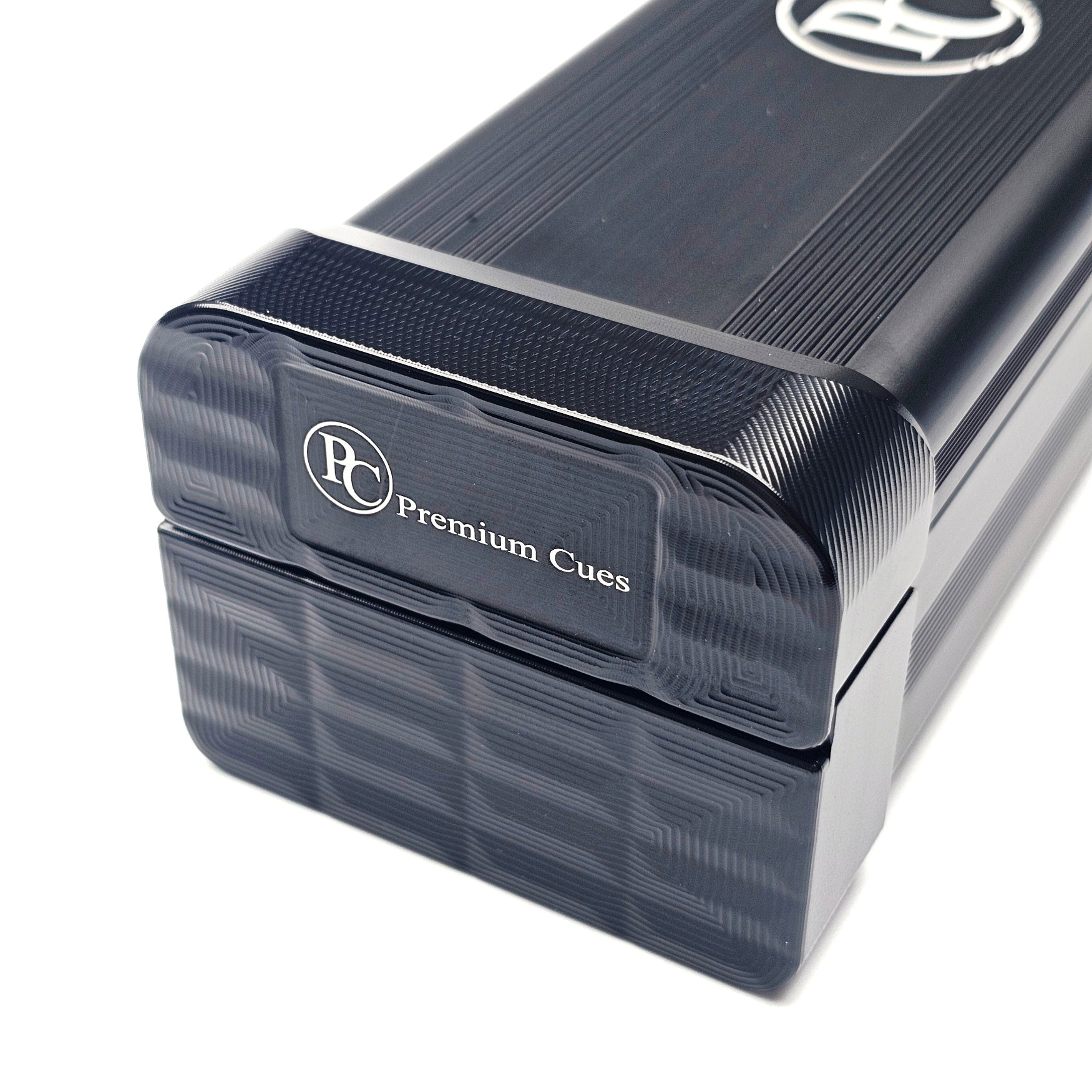Premium Cues Stellar Professional 3/4 Cue Case - End cap close up view