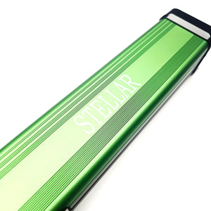 Premium Cues Stellar Two Tone One Piece Cue Case in Green badge view