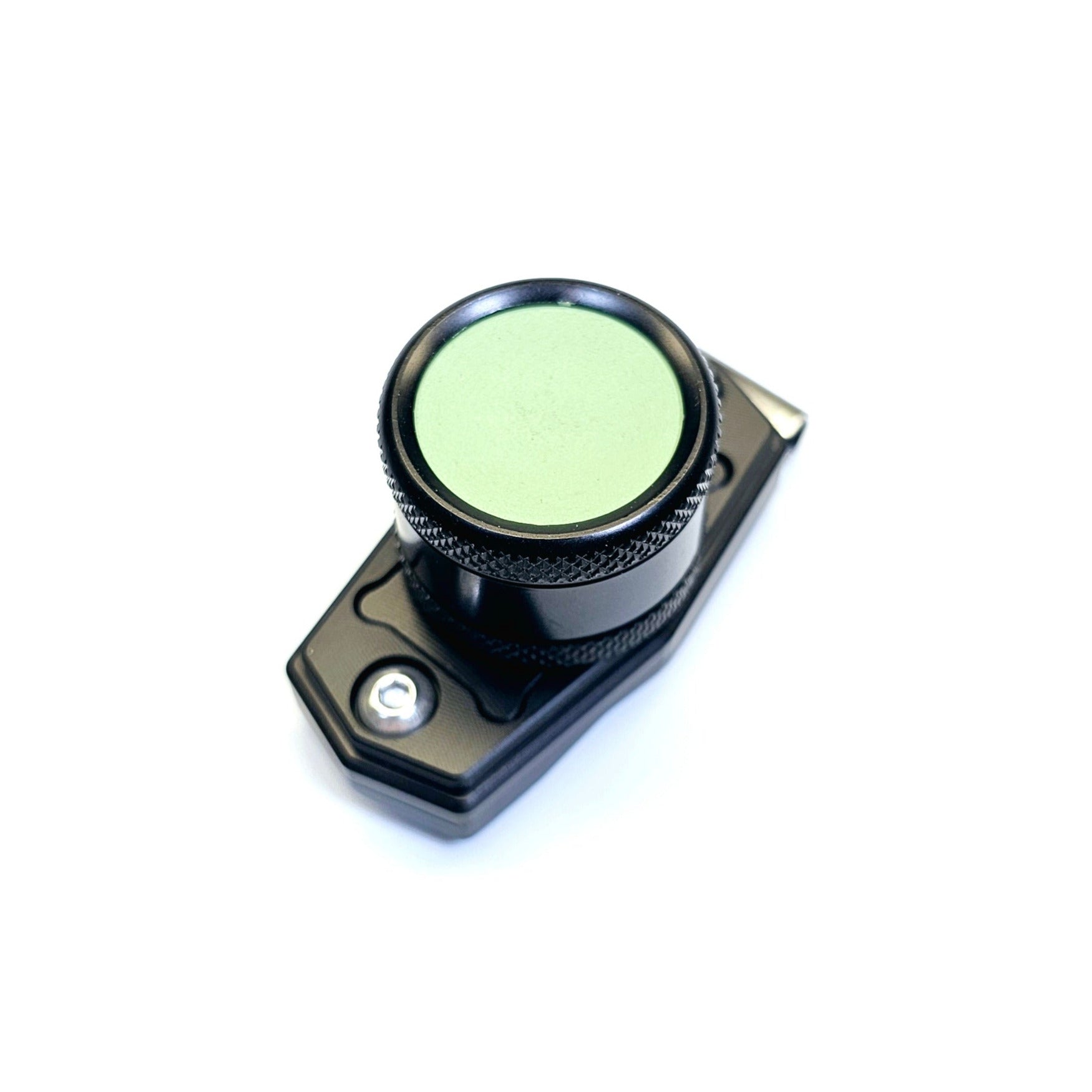 Premium Cues Taom Magnetic Chalk Holder - On holder view