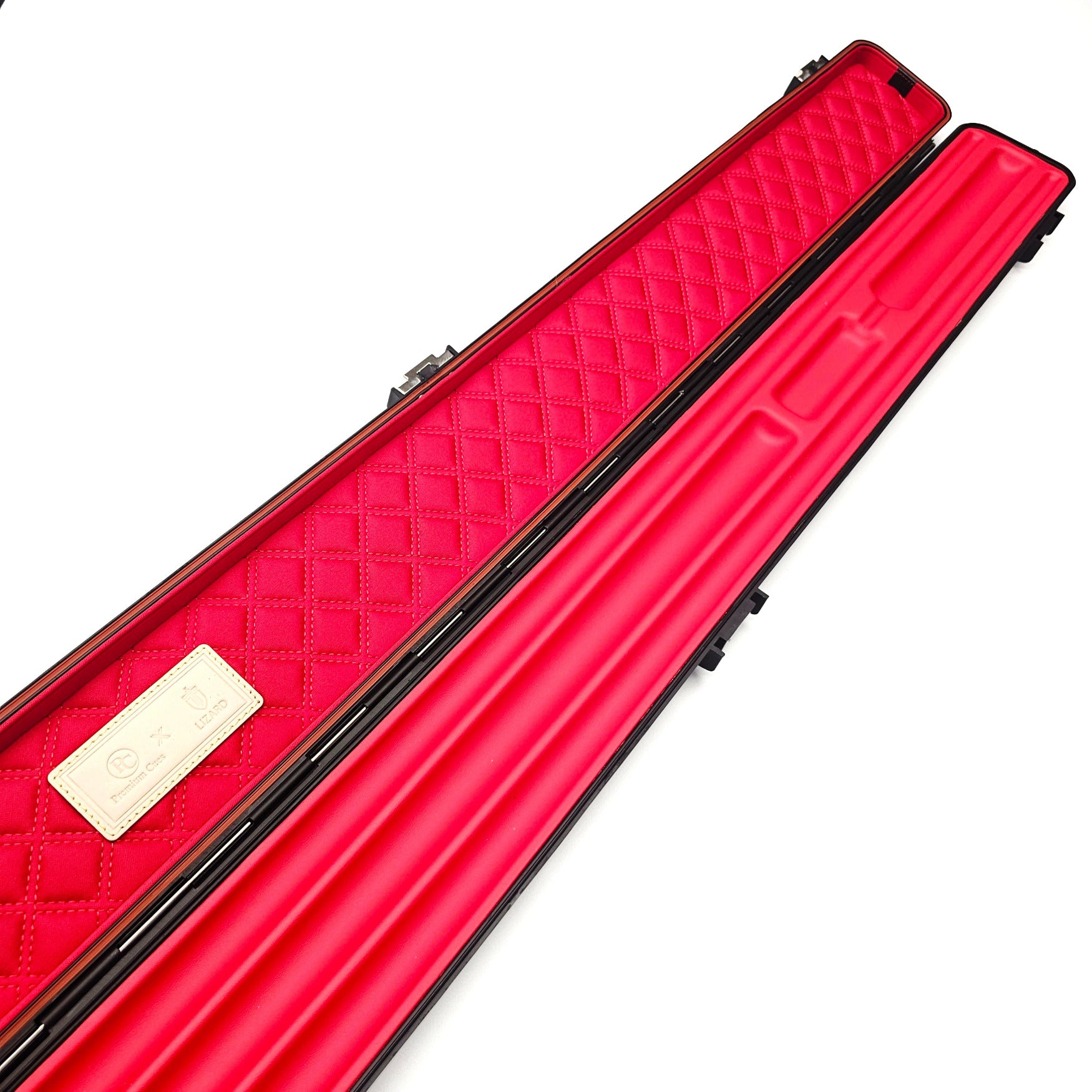 Premium Cues x Vibrant Multifunctional Black One Piece Cue Case - Inside close up view