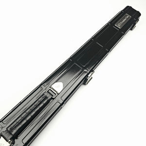 Premium Cues x Vibrant Multifunctional Black One Piece Cue Case - Outside top on angle view