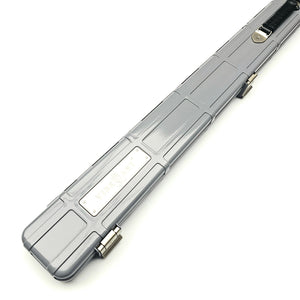 Premium Cues x Vibrant Multifunctional Grey One Piece Cue Case - Outside close up view