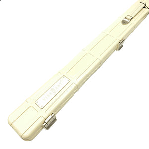 Premium Cues x Vibrant Multifunctional Off-White One Piece Cue Case - Outside close up view
