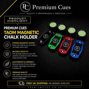 Product Highlight Premium Cues Magnetic Chalk Holder