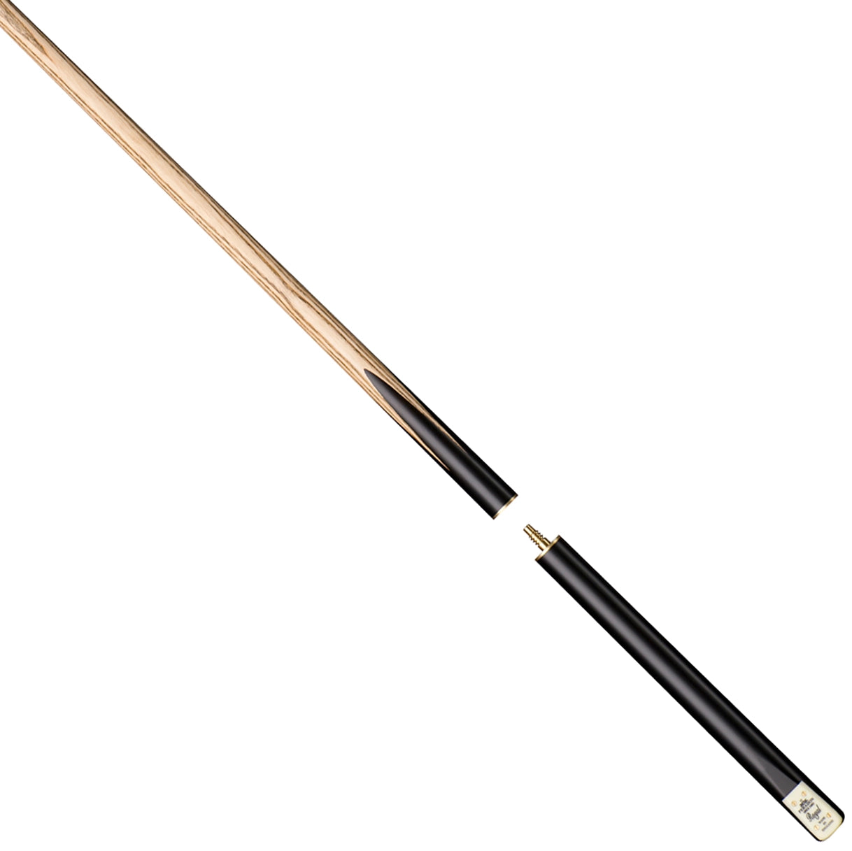 Peradon Royal 3/4 Jointed Snooker Cue. Seperated view