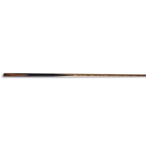 Full-length view of Cannon Azure Two Piece Snooker Cue made from sports grade Ash with central brass joint for easy assembly and storage.
