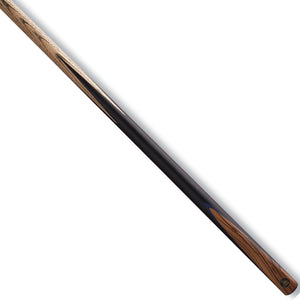 Cannon Azure Two Piece Snooker Cue with simulated Ebony butt and Zebrawood front splice with blue veneer, ideal for precision play.
