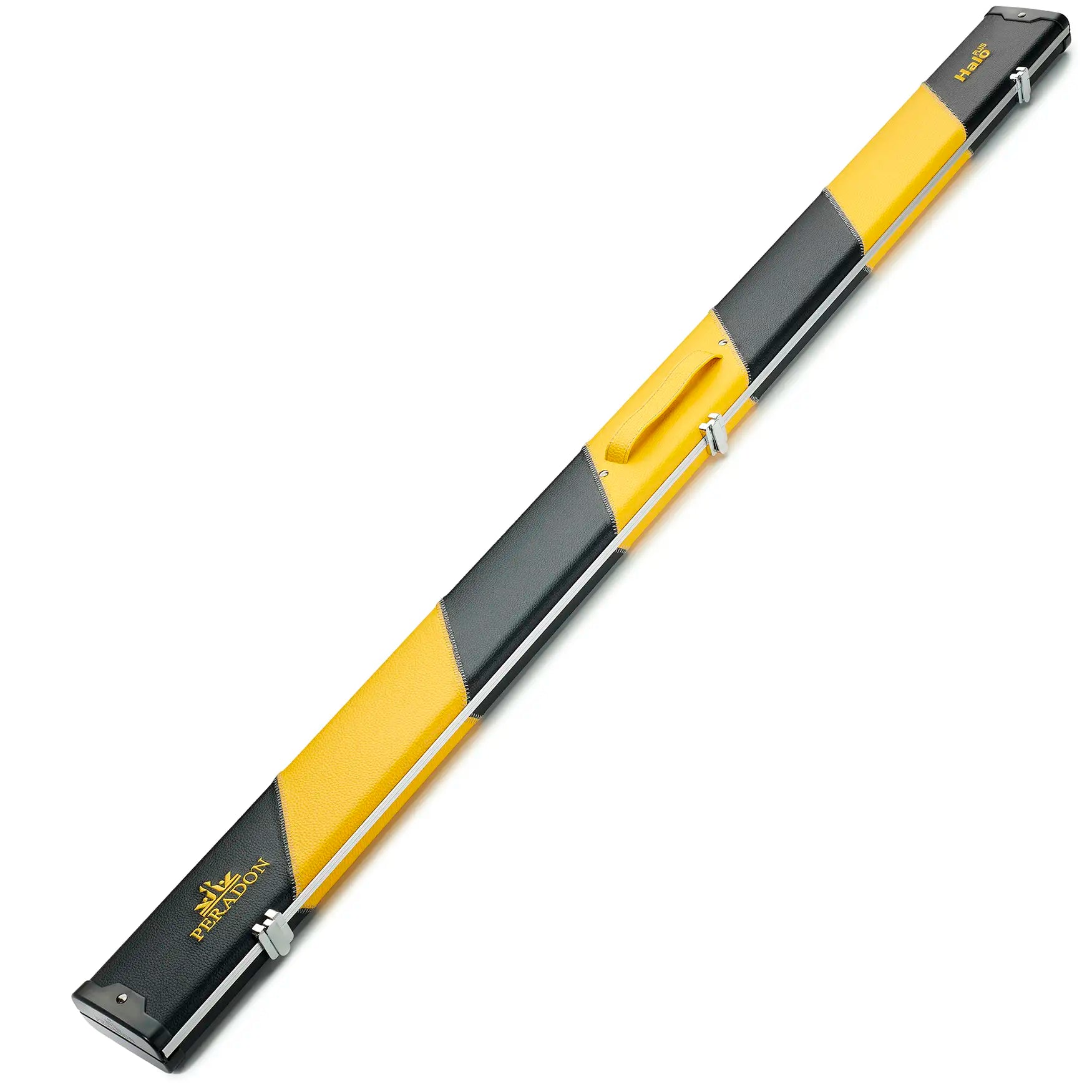 Peradon Black & Yellow Stripe Halo Plus One Piece Cue Case