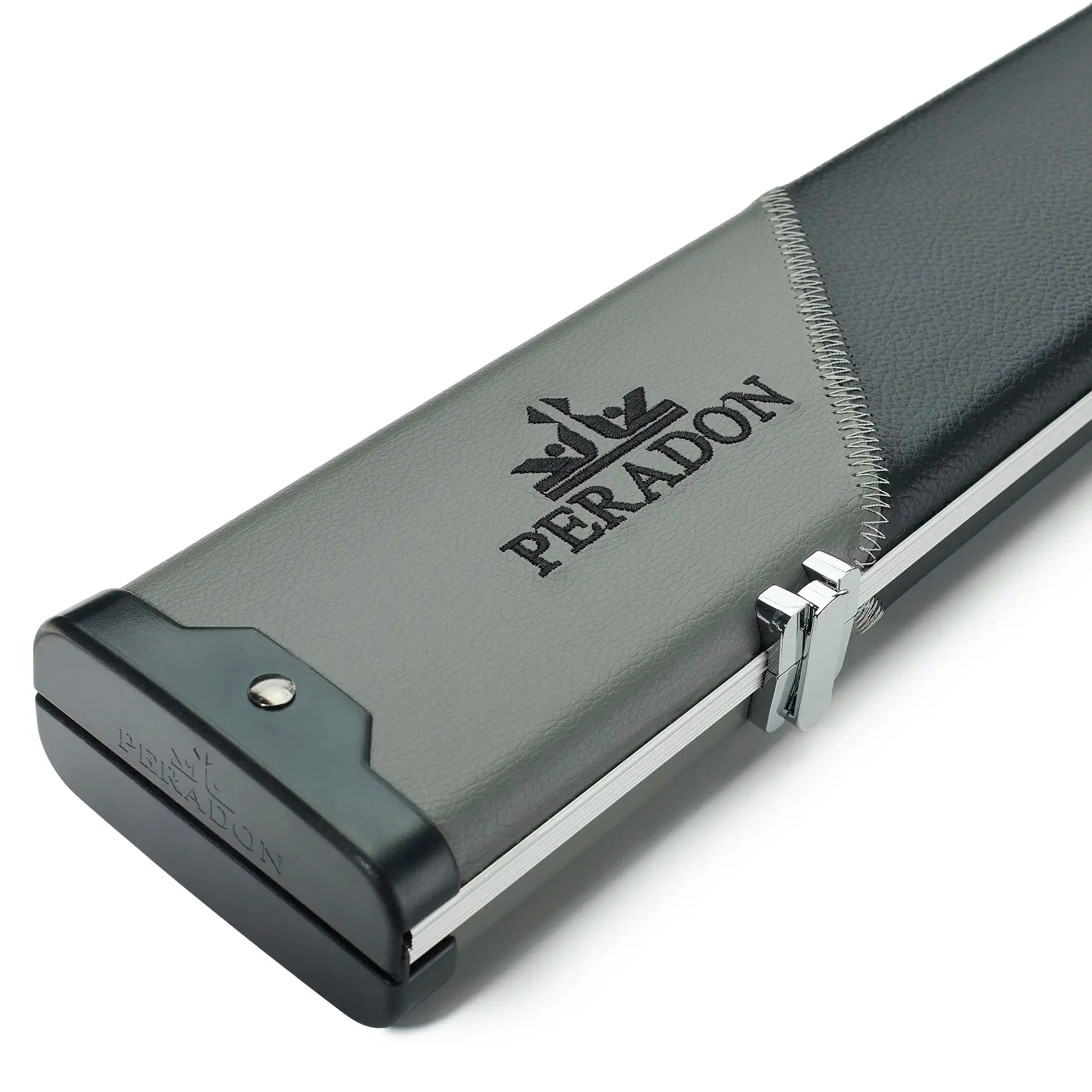 Peradon Grey & Black Stripe Halo Plus One Piece Cue Case