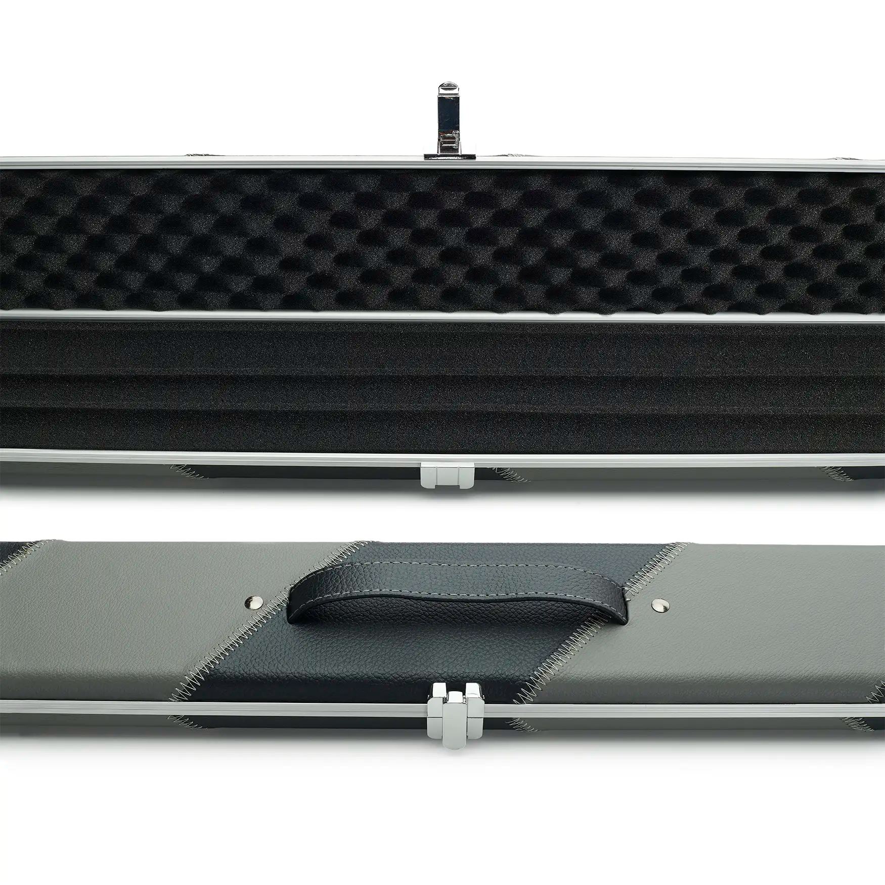 Peradon Grey & Black Stripe Halo Plus One Piece Cue Case