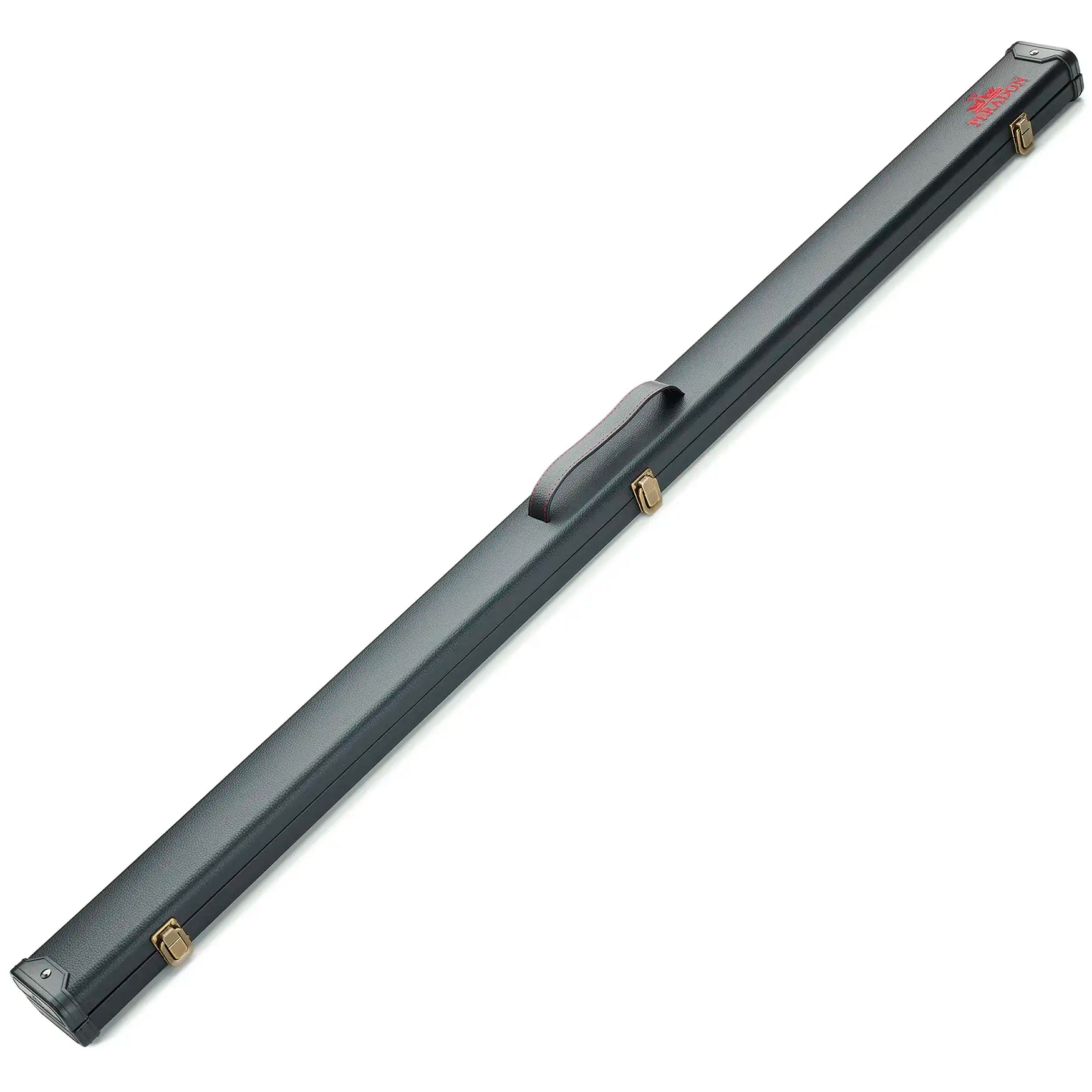 Peradon Clubman 3/4 cue case black red stitch full lengh