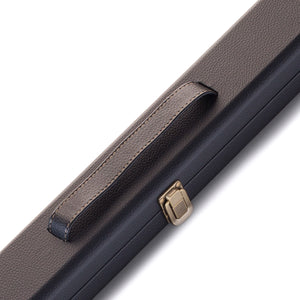 Peradon Clubman Black ¾ Cue Case. Close up view