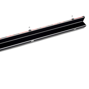 Peradon Black Red Patch Halo Case for 3/4 Cues. Full open view