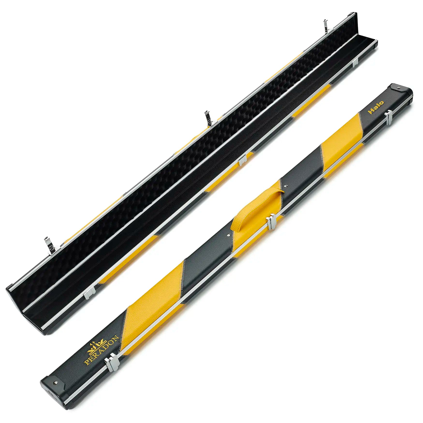 Peradon Black & Yellow Stripe Halo 3/4 Cue Case