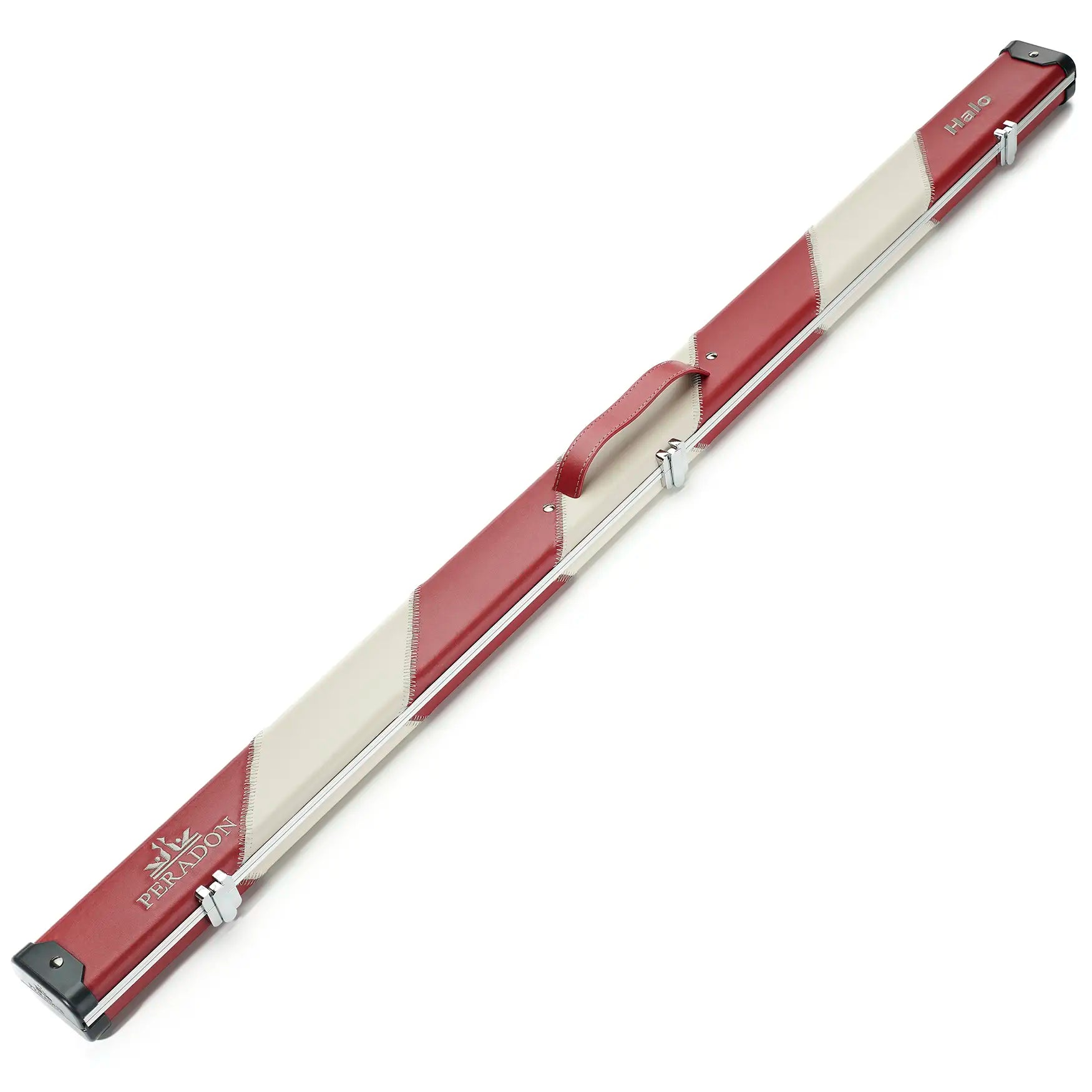 Peradon Red & Cream Stripe Halo 3/4 Cue Case