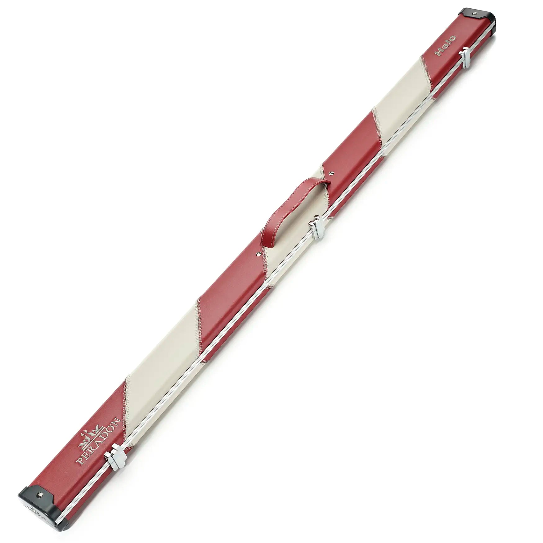 Peradon Red & Cream Stripe Halo 3/4 Cue Case