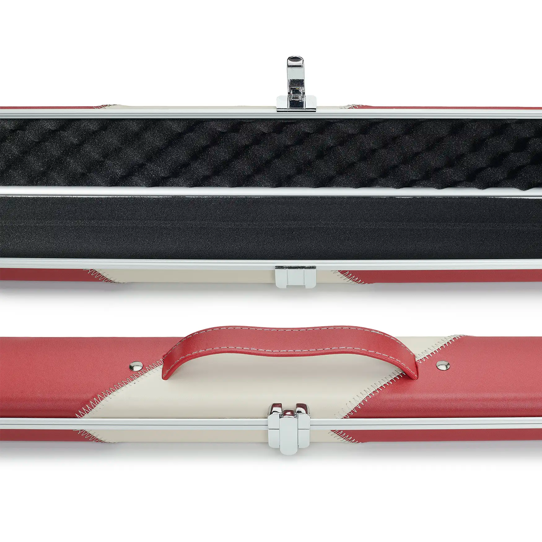 Peradon Red & Cream Stripe Halo 3/4 Cue Case