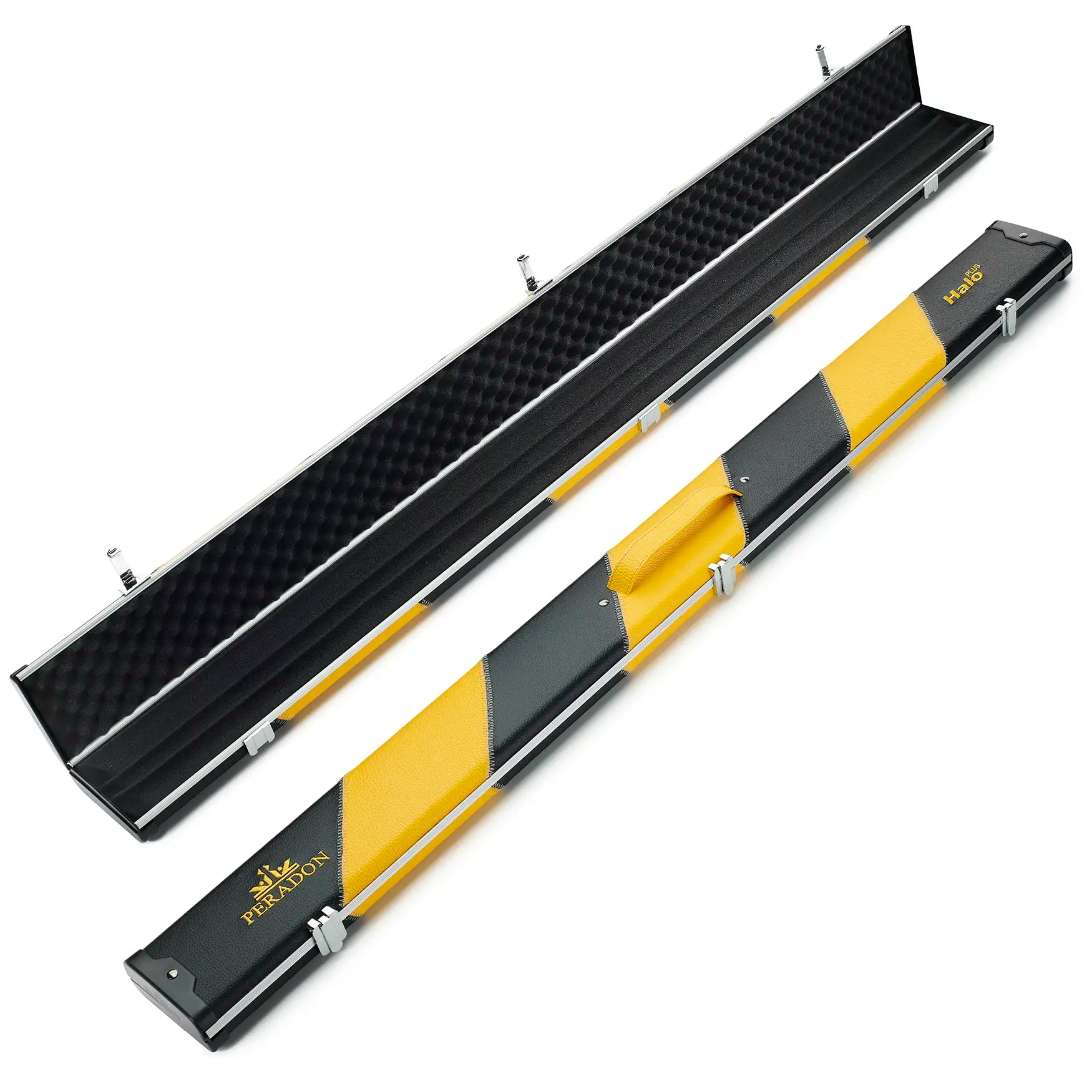 Peradon Black & Yellow Stripe Halo Plus 3/4 Cue Case