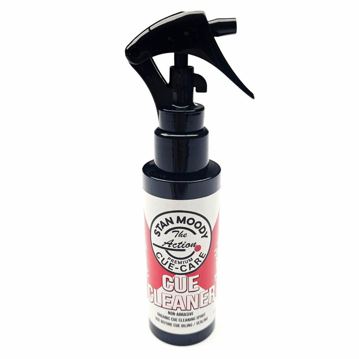 Stan 'The Action' Moody Premium Cue Cleaner - Bottle view