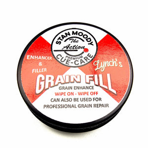 Stan 'The Action' Moody Premium Cue Grainfill - Tin view