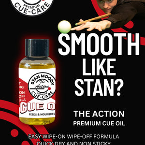 Stan 'The Action' Moody Premium Cue Oil - Info