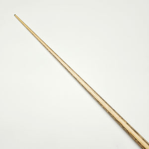 Stephen Maguire FFF one piece snooker cue no 37 back on angle view