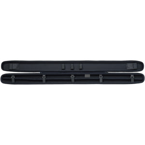 Svartur 3/4 Cue Case in metalic blue open view