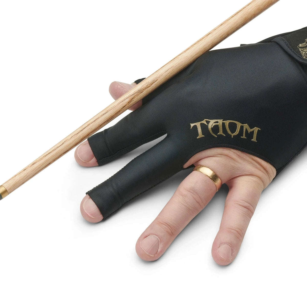 Taom Midas Black Cueing Glove - Left Hand.