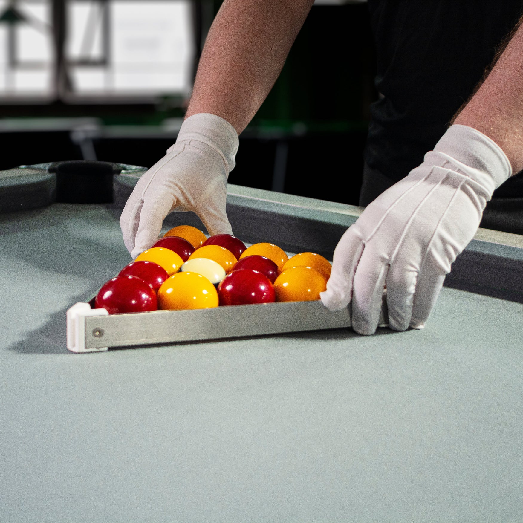 Pro Racker English Pool bali triangle in action 2