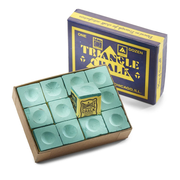 Craie De Billard Triangle – Lot De 48 Cubes (2 Boîtes De 24) – Vert – La Référence Des Joueurs Pro Et Amateurs