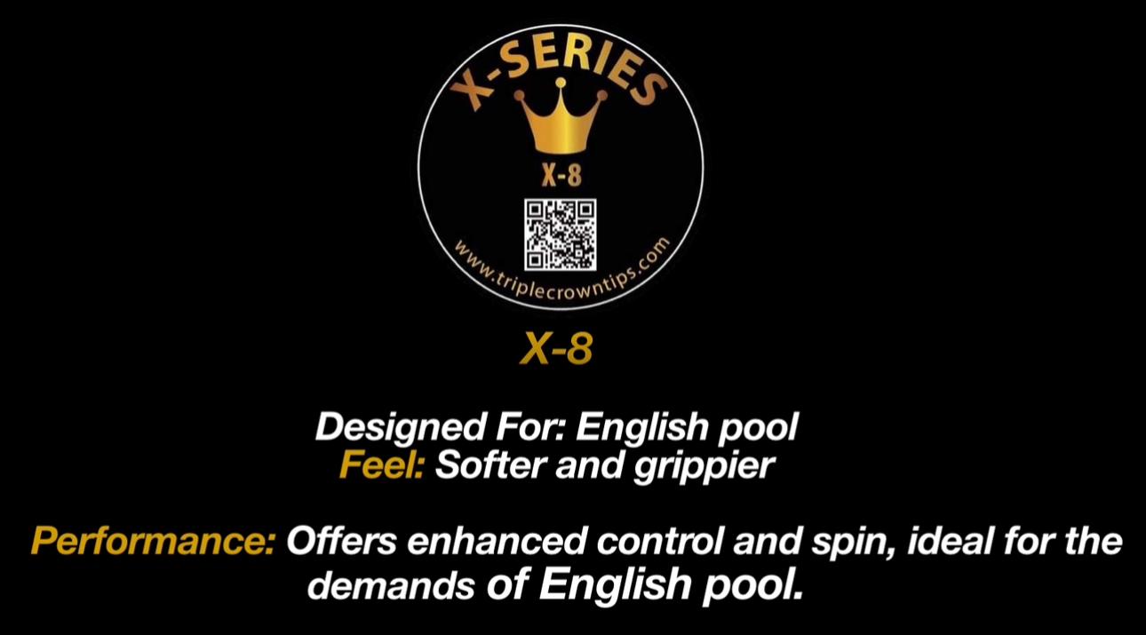 Triple Crown X-Series Pressed Tips x 2 - X-8 Info
