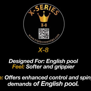 Triple Crown X-Series Pressed Tips x 2 - X-8 Info