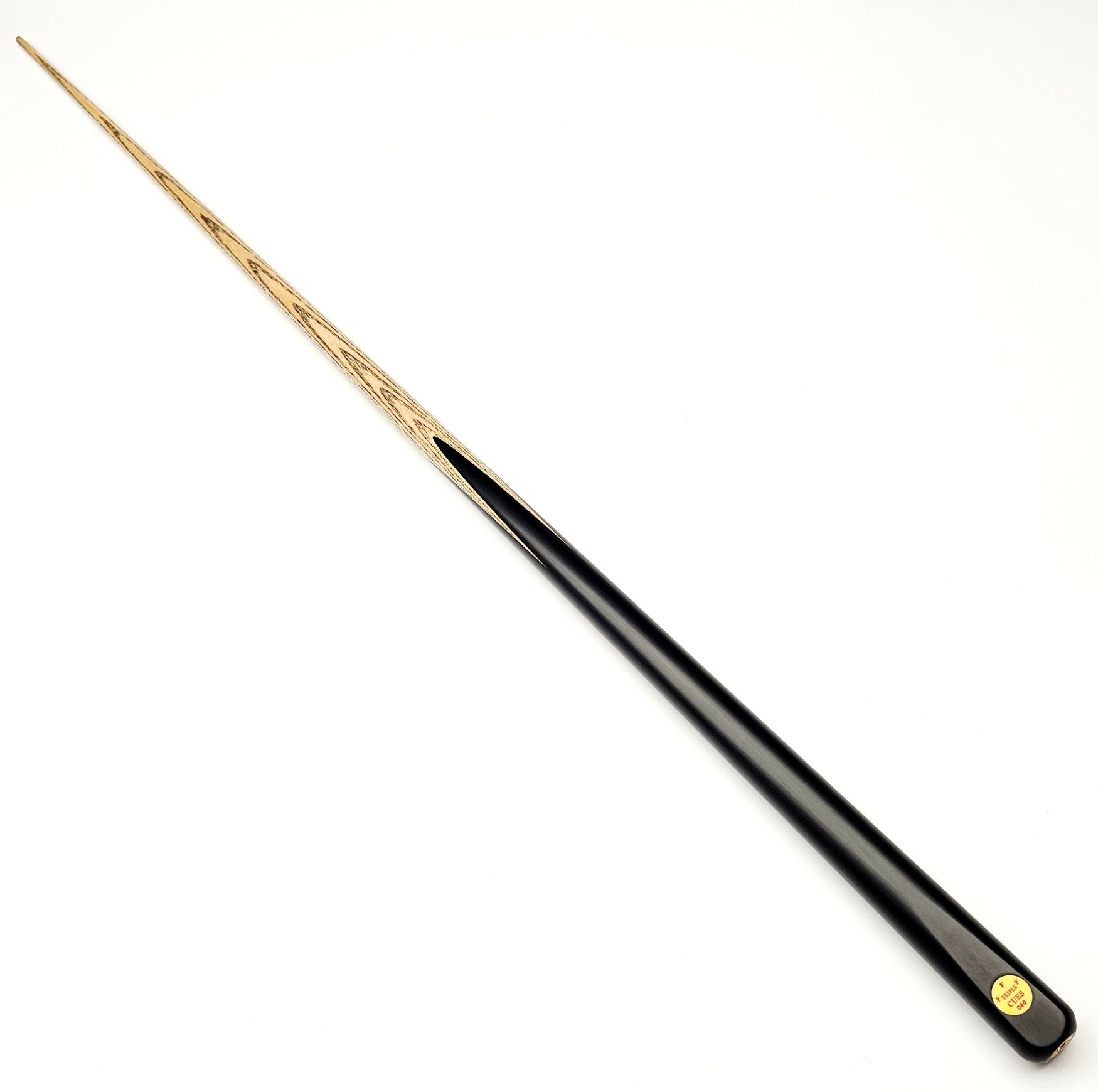 Triple F Cues No.040 - One Piece Snooker Cue full length view