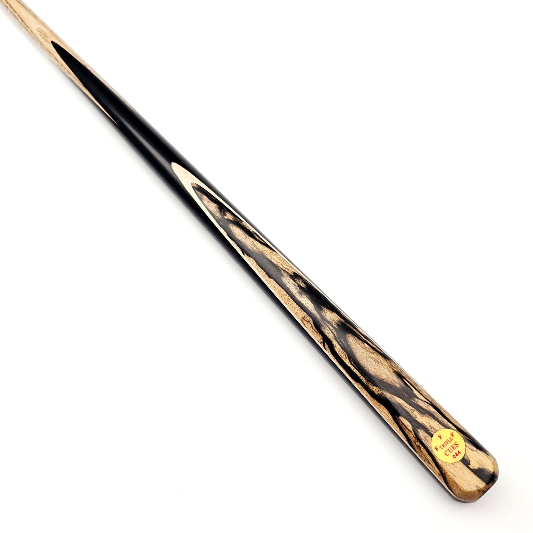 Triple F Cues No.044 - One Piece Snooker Cue on angle view