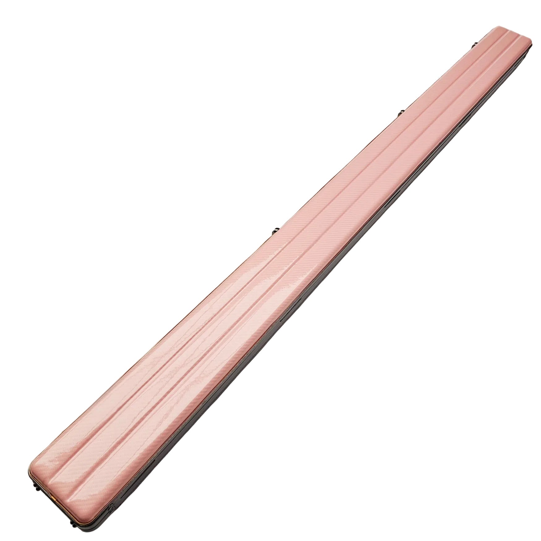 Vibrant Carbon 3 Channel Pink One Piece Cue Case - Outside back angle view