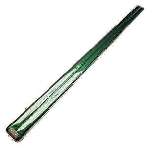 Vibrant Carbon Green One Piece Cue Case - Outside back angle view
