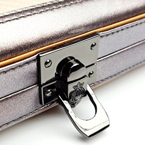 Vibrant Carbon Off-White One Piece Cue Case - Clasp open view