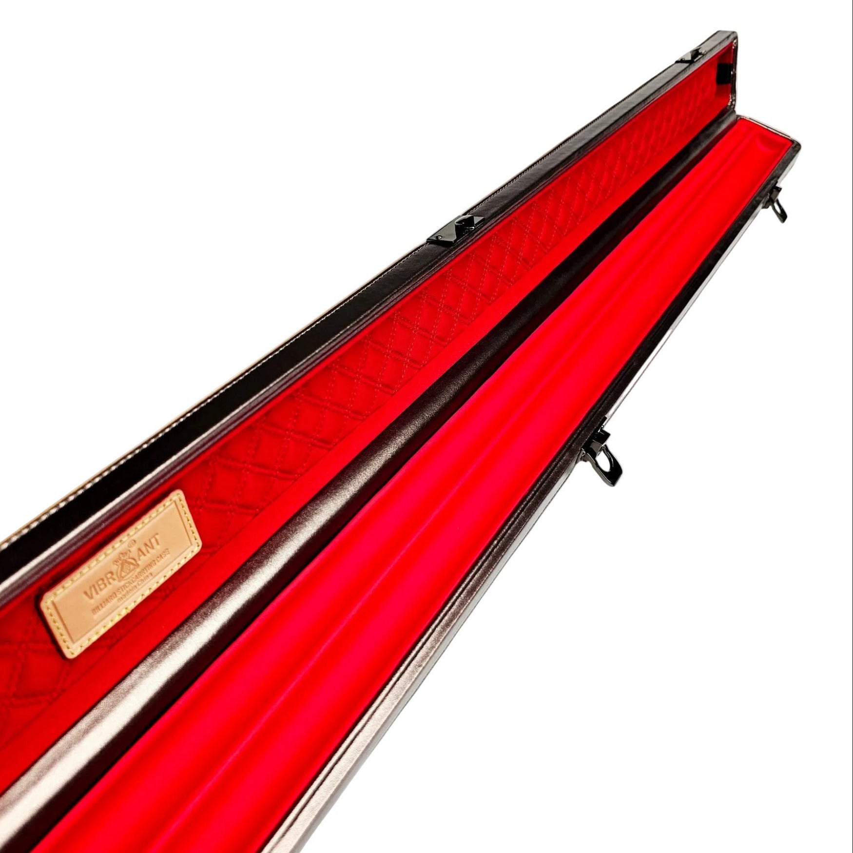 Vibrant Carbon Off-White One Piece Cue Case - Inside Close Up View
