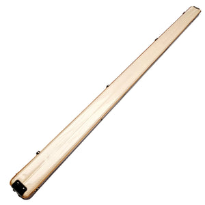Vibrant Carbon Off-White One Piece Cue Case - Outside back angle view