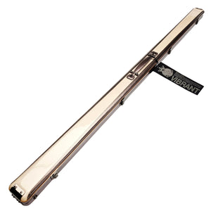 Vibrant Carbon Off-White One Piece Cue Case - Outside on angle view