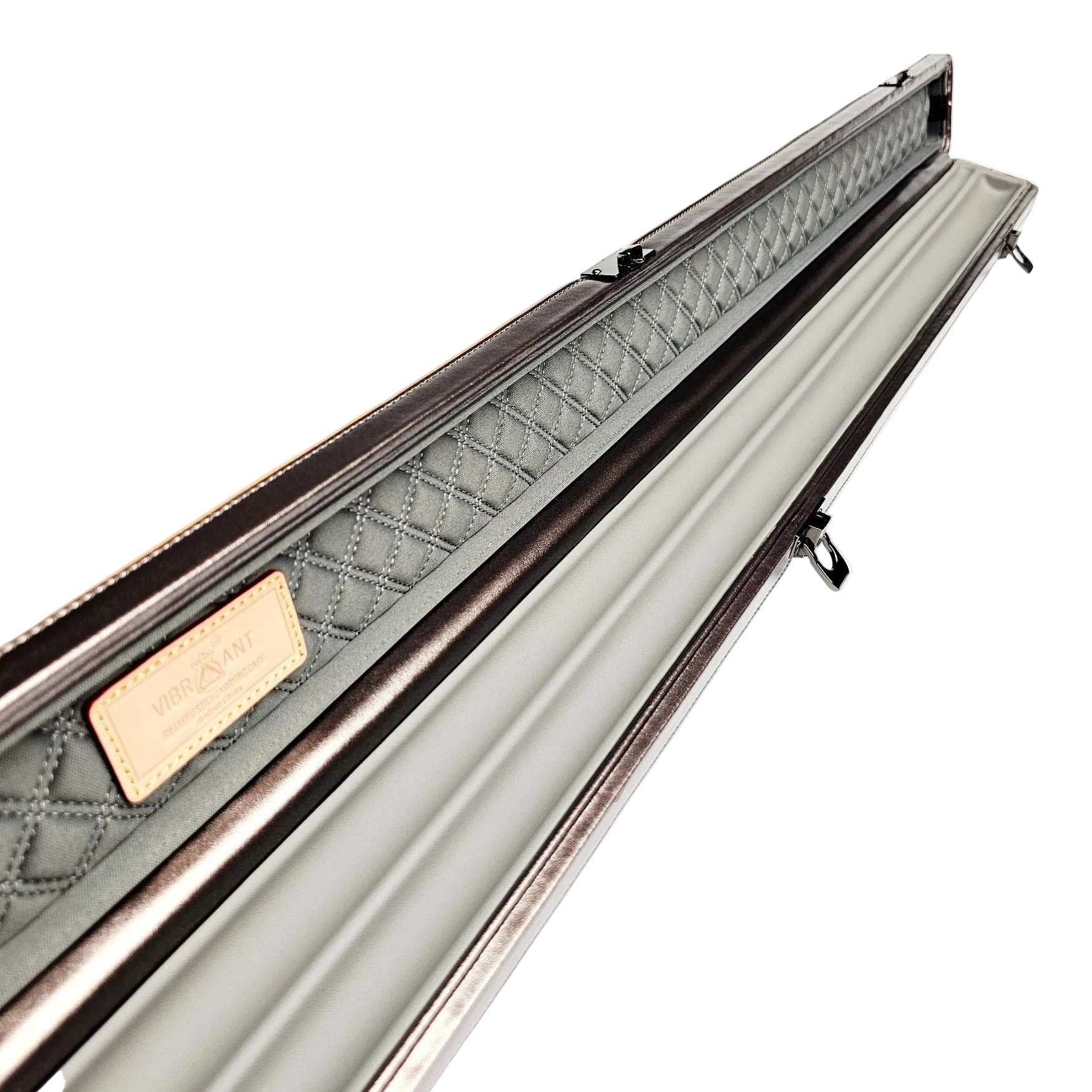 Vibrant Carbon Pink One Piece Cue Case - Inside Close Up View