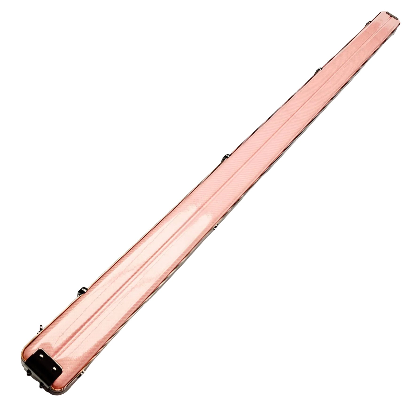 Vibrant Carbon Pink One Piece Cue Case - Outside back angle view