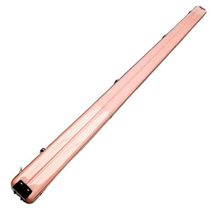 Vibrant Carbon Pink One Piece Cue Case - Outside back angle view