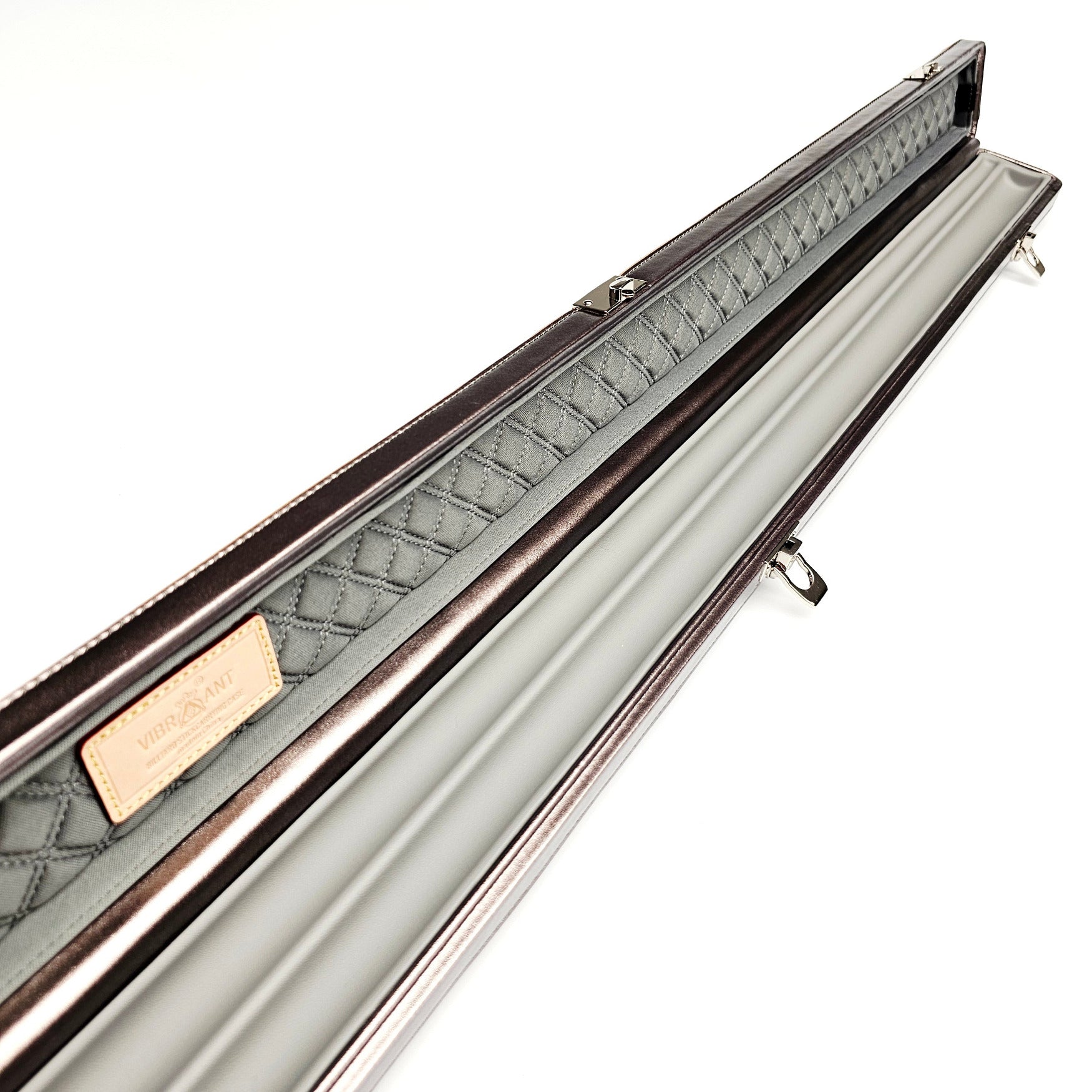 Vibrant Carbon Purple One Piece Cue Case - Inside Close Up View
