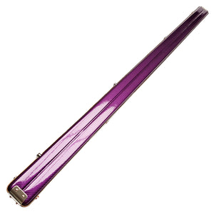 Vibrant Carbon Purple One Piece Cue Case - Outside back angle view