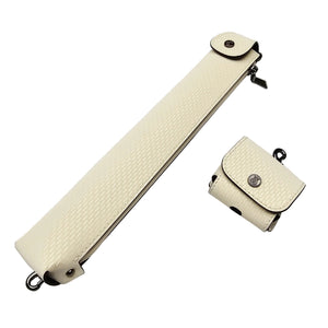 Vibrant Meteor Shower Off-White One Piece Cue Case - Extension & Chalk Pouch
