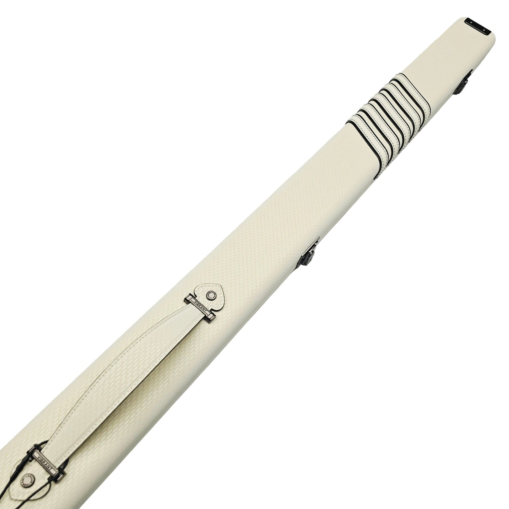 Vibrant Meteor Shower Off-White One Piece Cue Case - Outside top on angle view