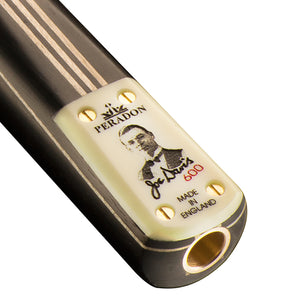 Peradon Joe Davis 600 3/4 Jointed Snooker Cue. Badge view