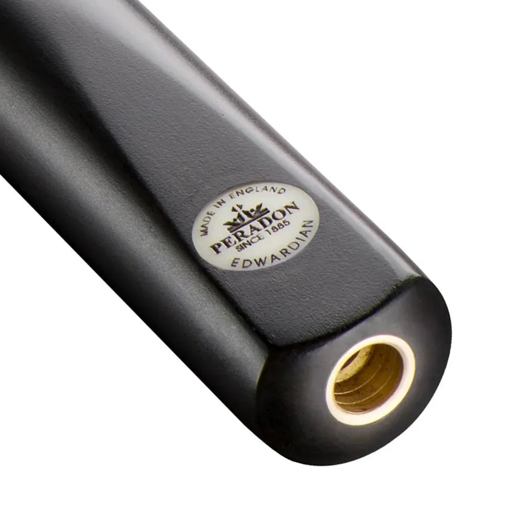 Peradon Edwardian Two Piece Snooker Cue - Badge view