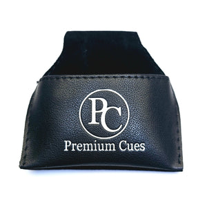 Premium Cues Chalk Pouch in black front view